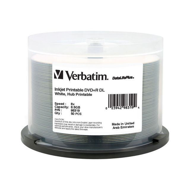 Verbatim DVD Dual Layer Inkjet Media